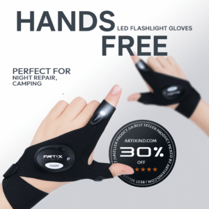 LED Flashlight Gloves, Mechanical Light Gloves, repairing, fishing, hiking, running